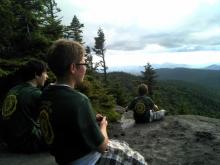 Boys on top of Mt. Snowy